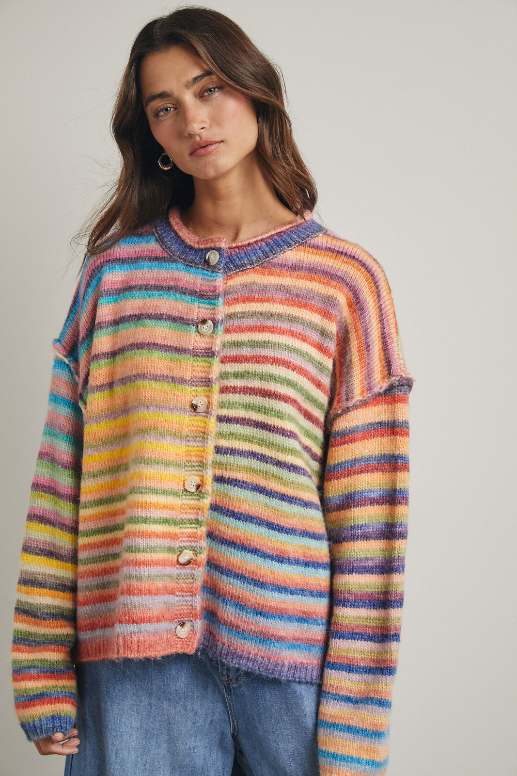 Stripe Rainbow Cardigan