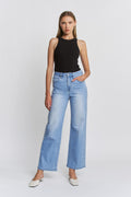 High Rise Wide Leg Pearl Embellishment