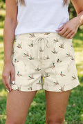Duck Mallard Drawstring Denim Shorts