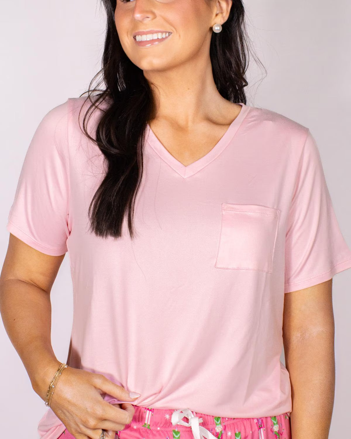 Highlands Light Pink Sleepwear Tee