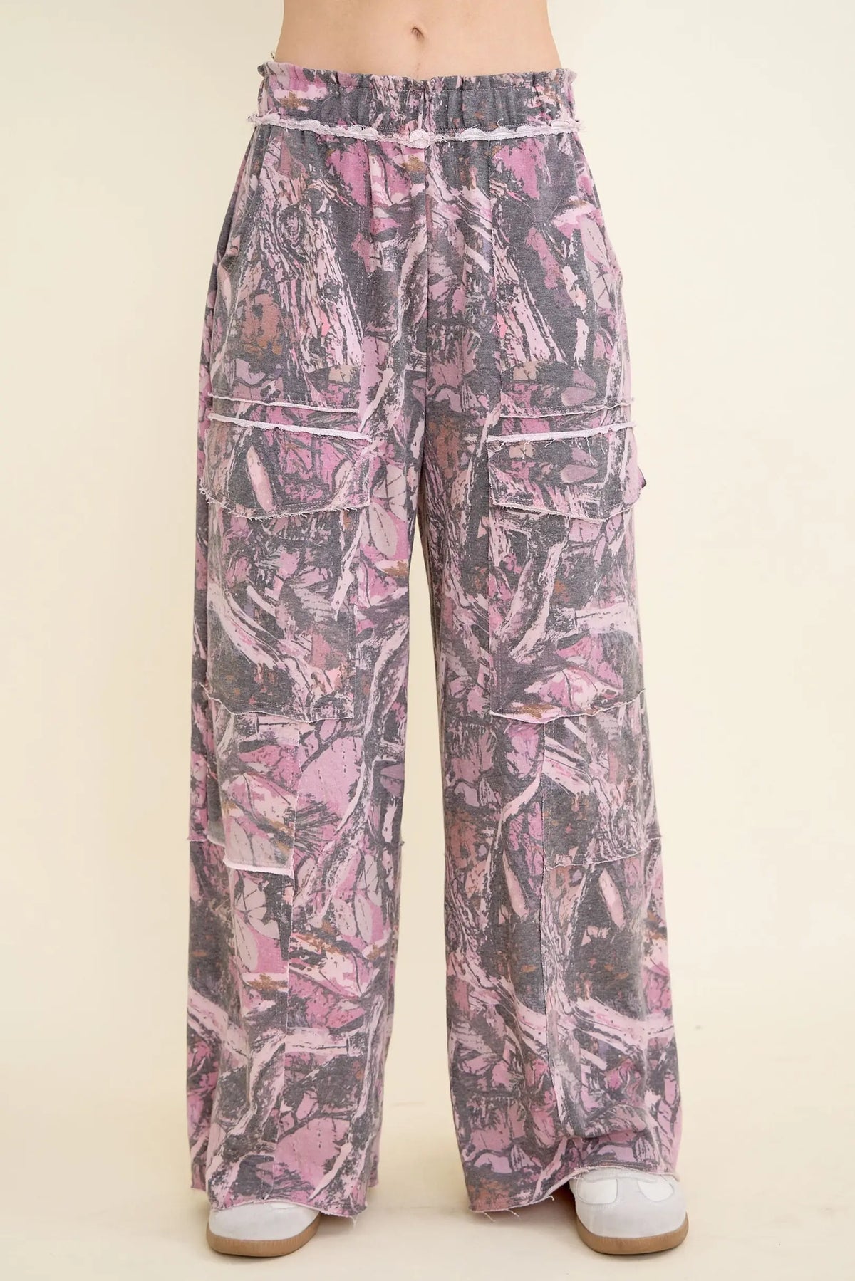 Washed Tree Camo Cargo Pants