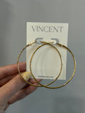 LA- YOU Hoops- Large- Gold