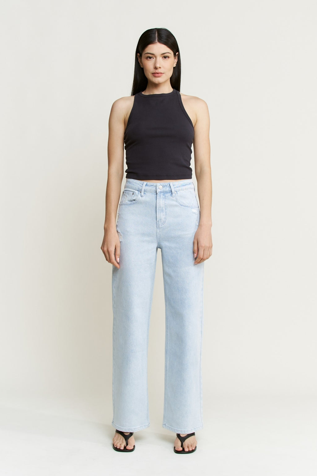Super High Cropped Wide Leg