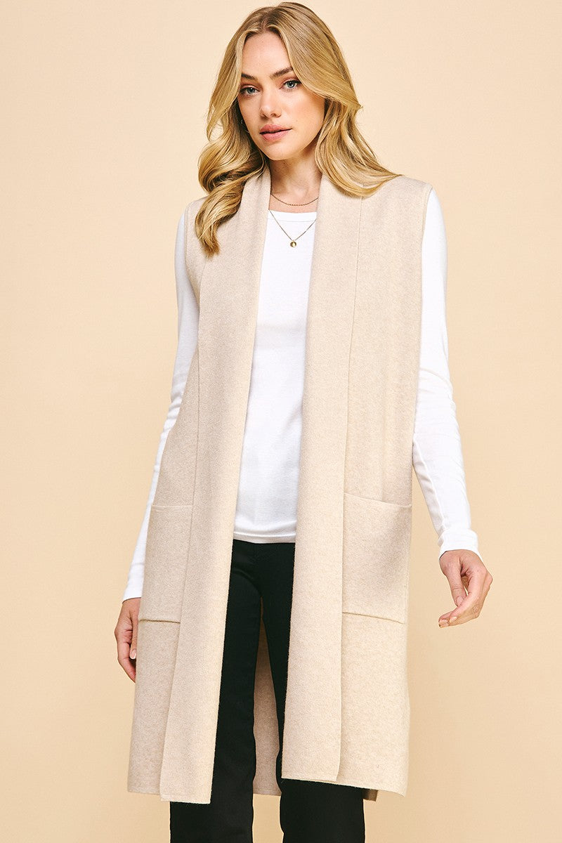 knee length pocket shawl