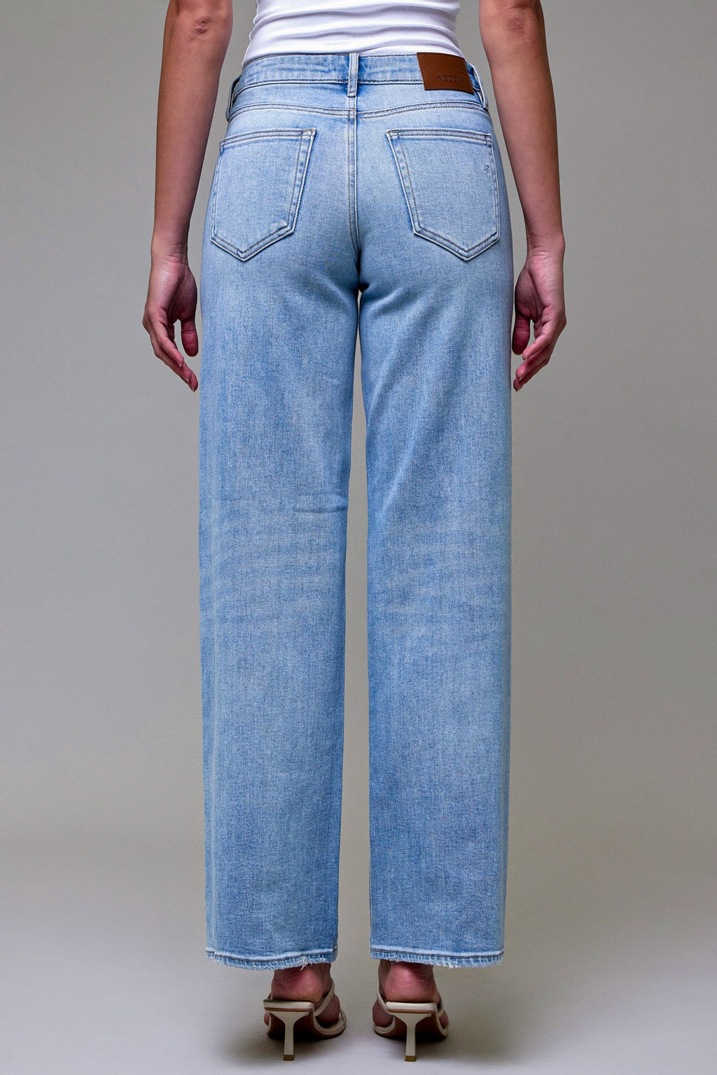 Light Wash Clean Low Rise Dad Jeans