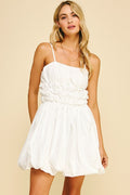 Bubble Hem Mini Dress