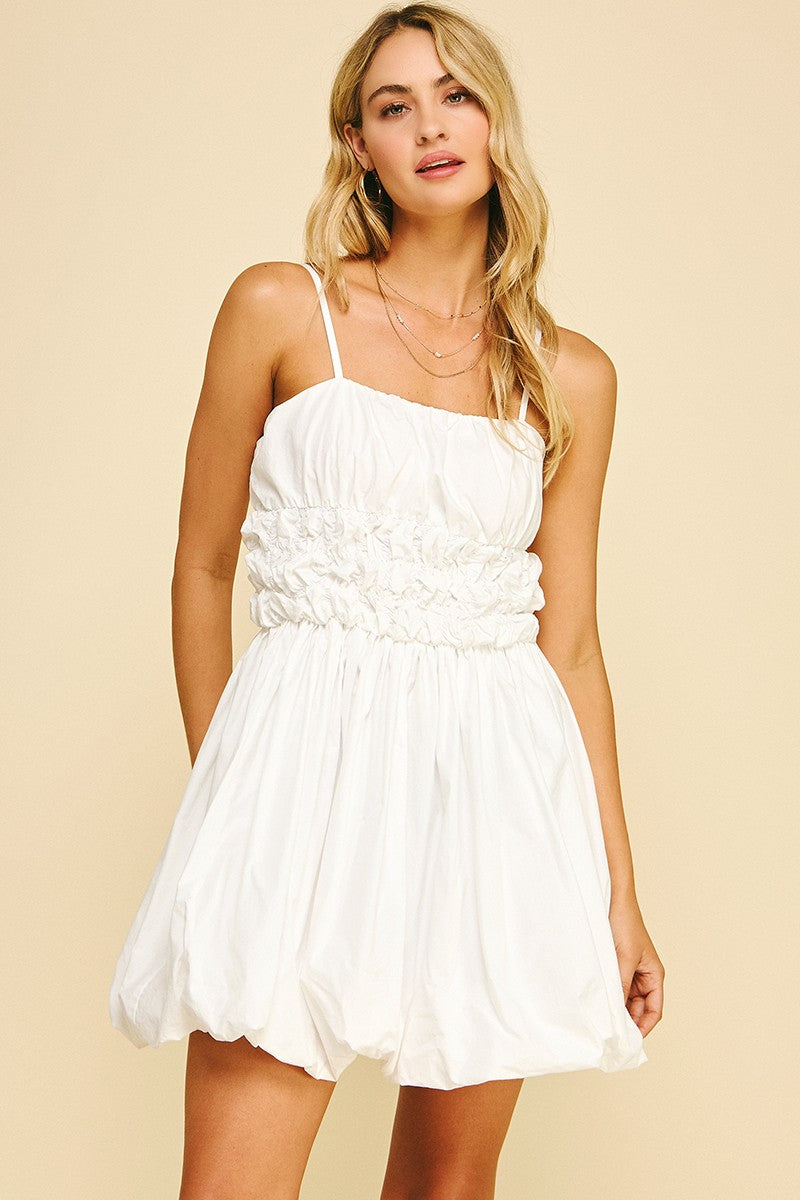 Bubble Hem Mini Dress