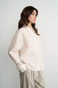 Stripe Shirt With Elastic Band Detail