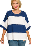 Plus Block Exposed Seam Top