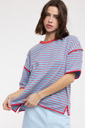 Striped short sleeve tee