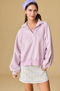 Papermoon Snap Button Collared Sweater