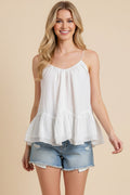 Ruffled Detail Cami Top