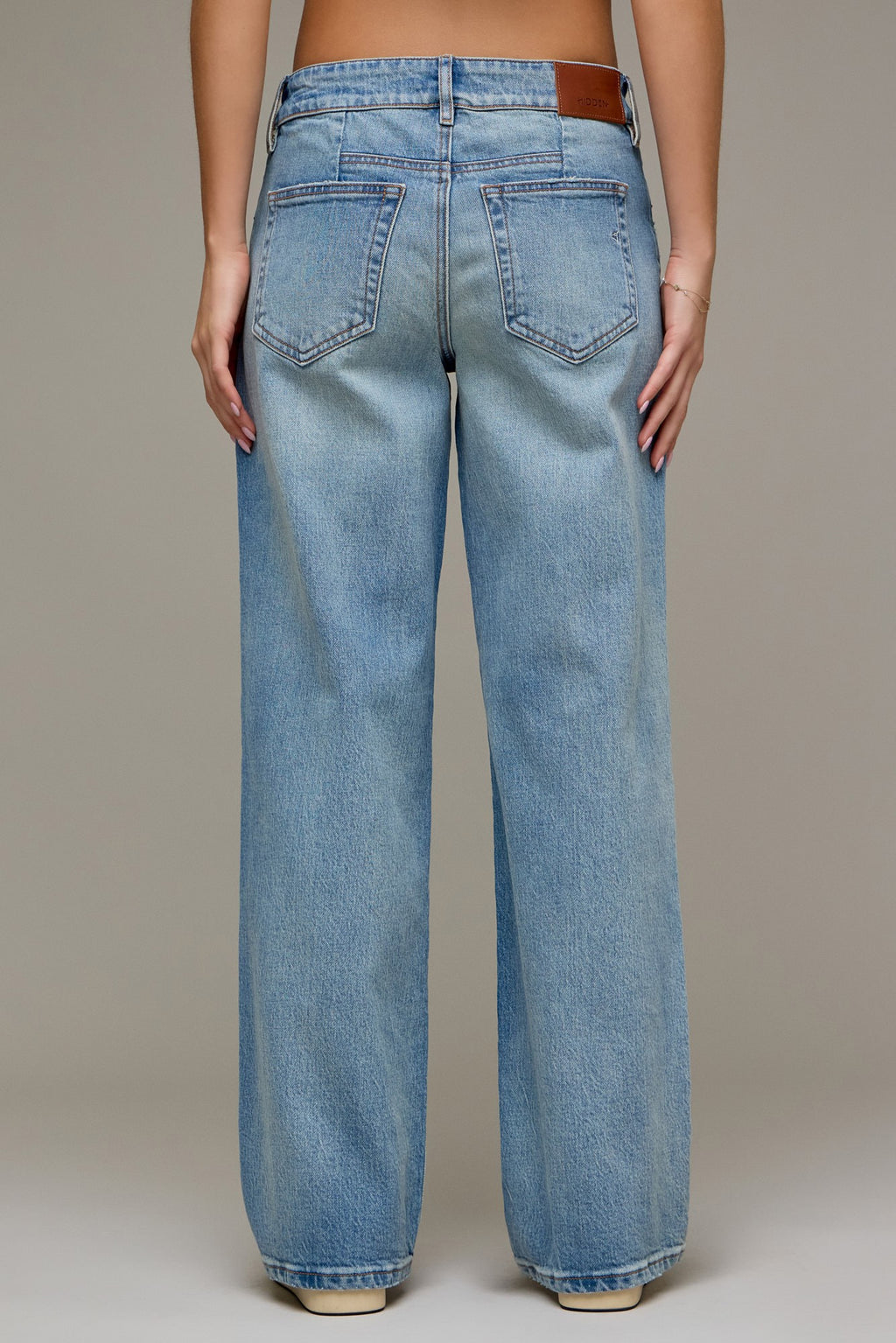 Medium Light Classic High Rise Dad Jeans