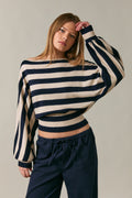 Boat Neck Dolman Sleeve Sweater Top