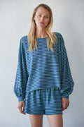 Parker Striped Long Sleeve Navy/Green