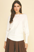 Boat Neck Dalman Sweater