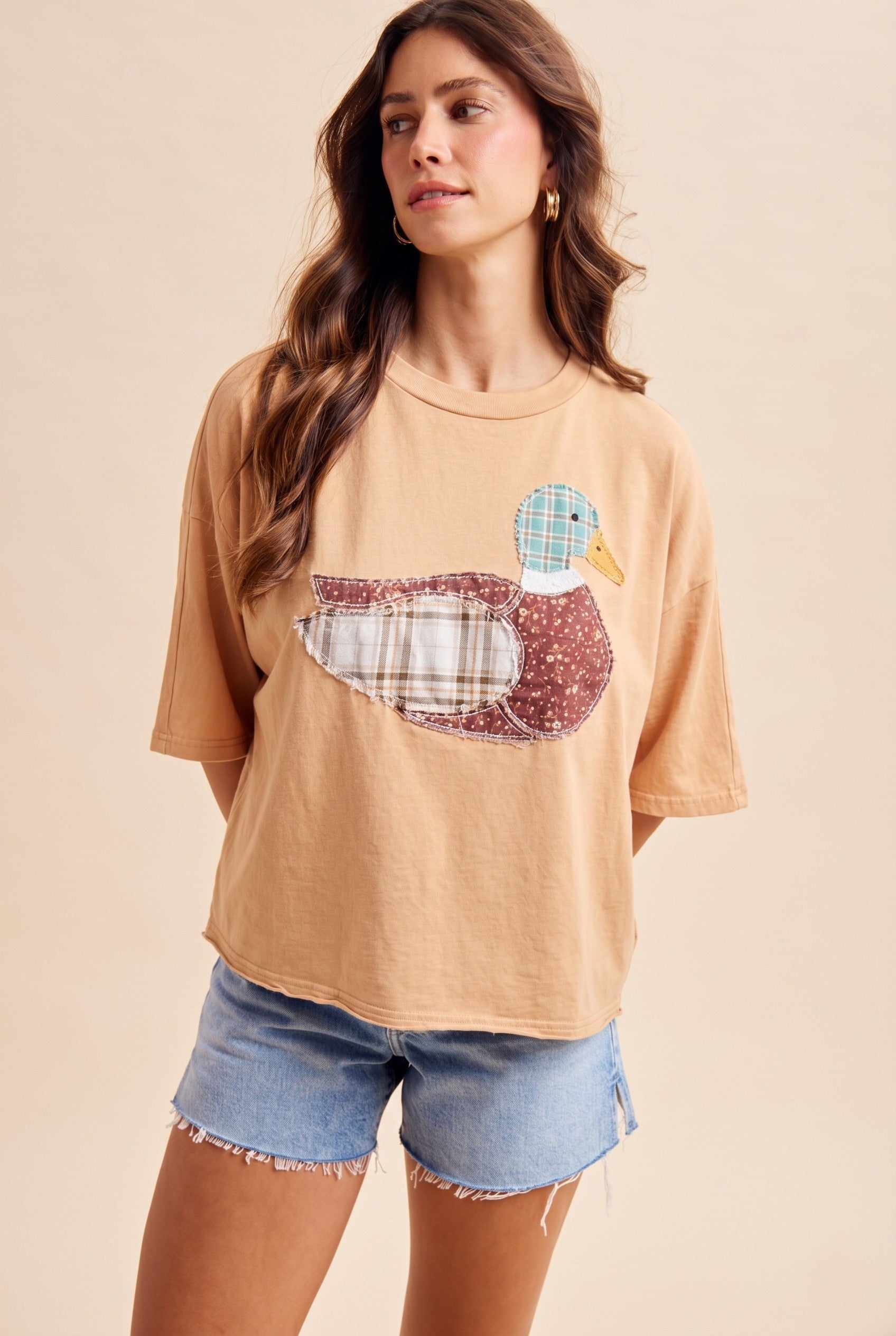 Mallard Duck Latte Oversized Tee