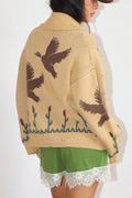Desert Duck Knit Zip Cardigan