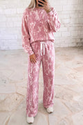 Bottomland Drawstring pant set - pink