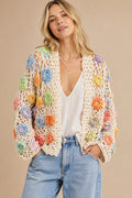 Floral Crochet Cardigan