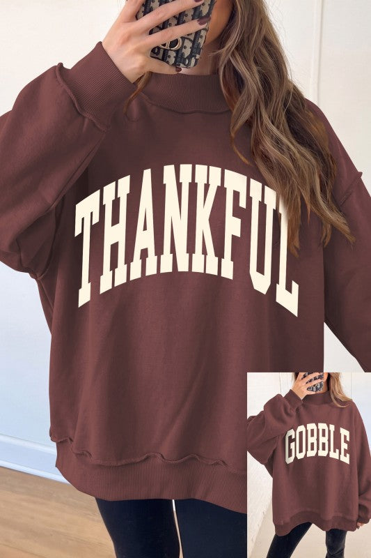 Thankful Gobble Mockneck Sweatshirt