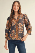 Smocking floral top