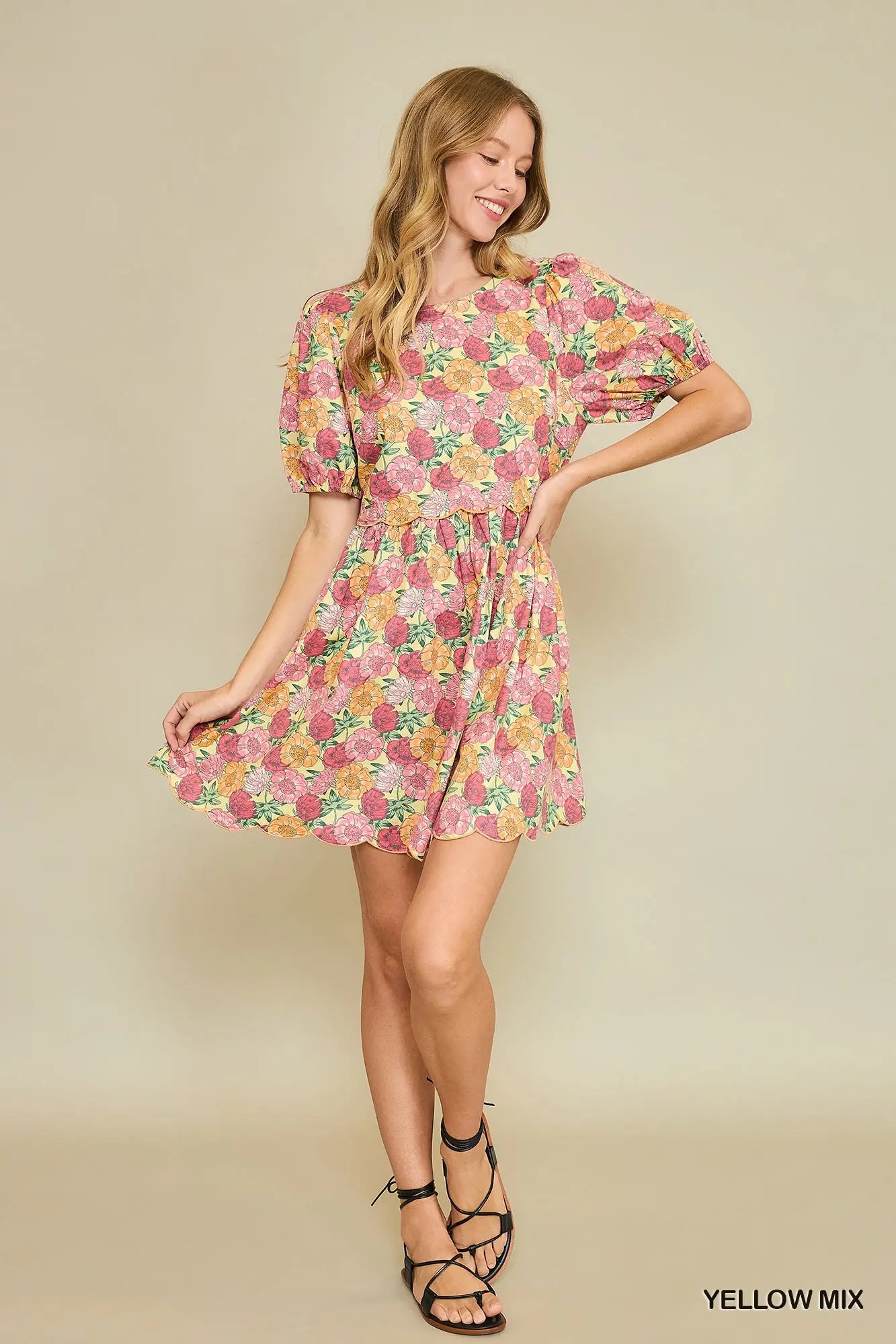 The Sunkist Floral Dress