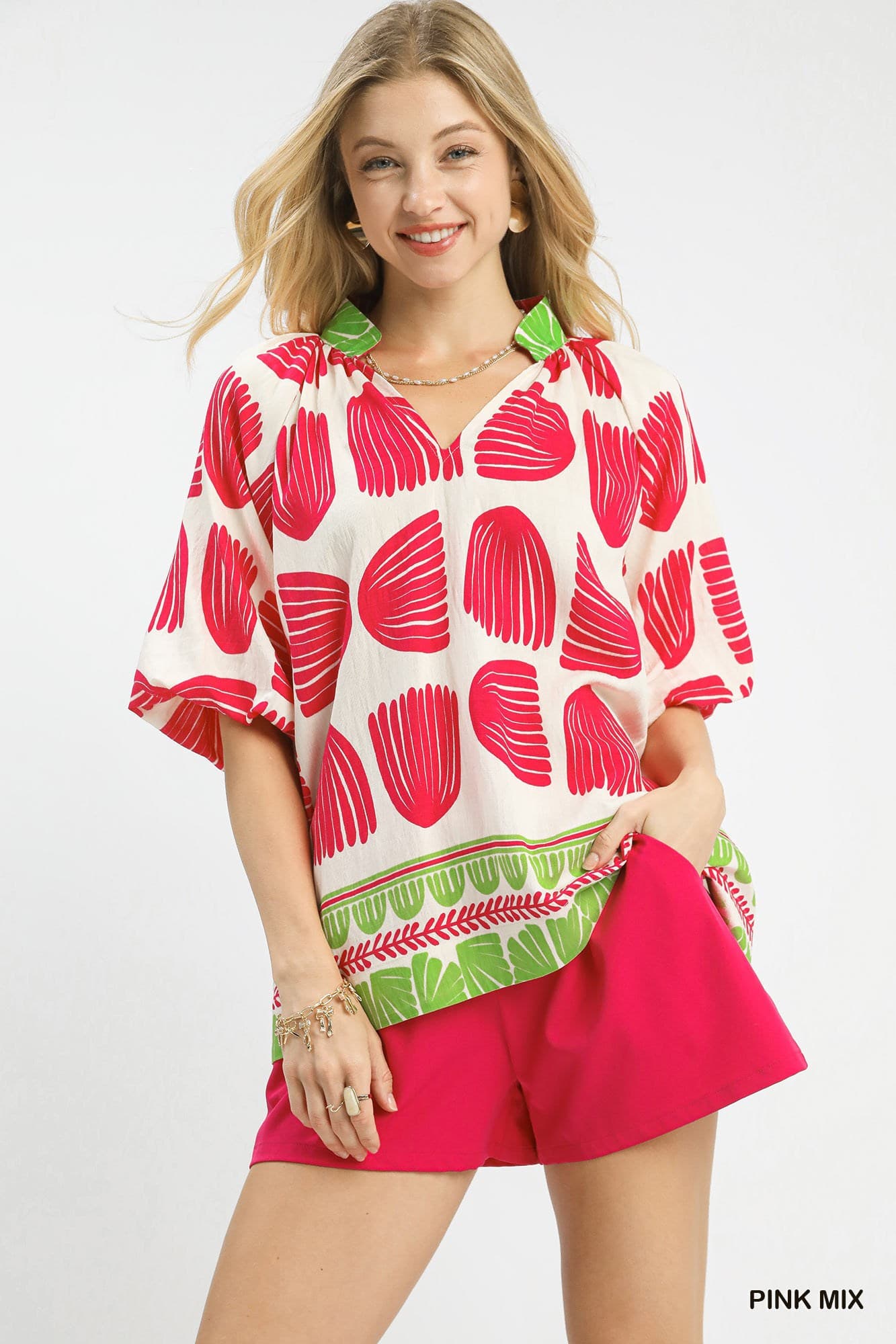 Picnic Pop Print Top