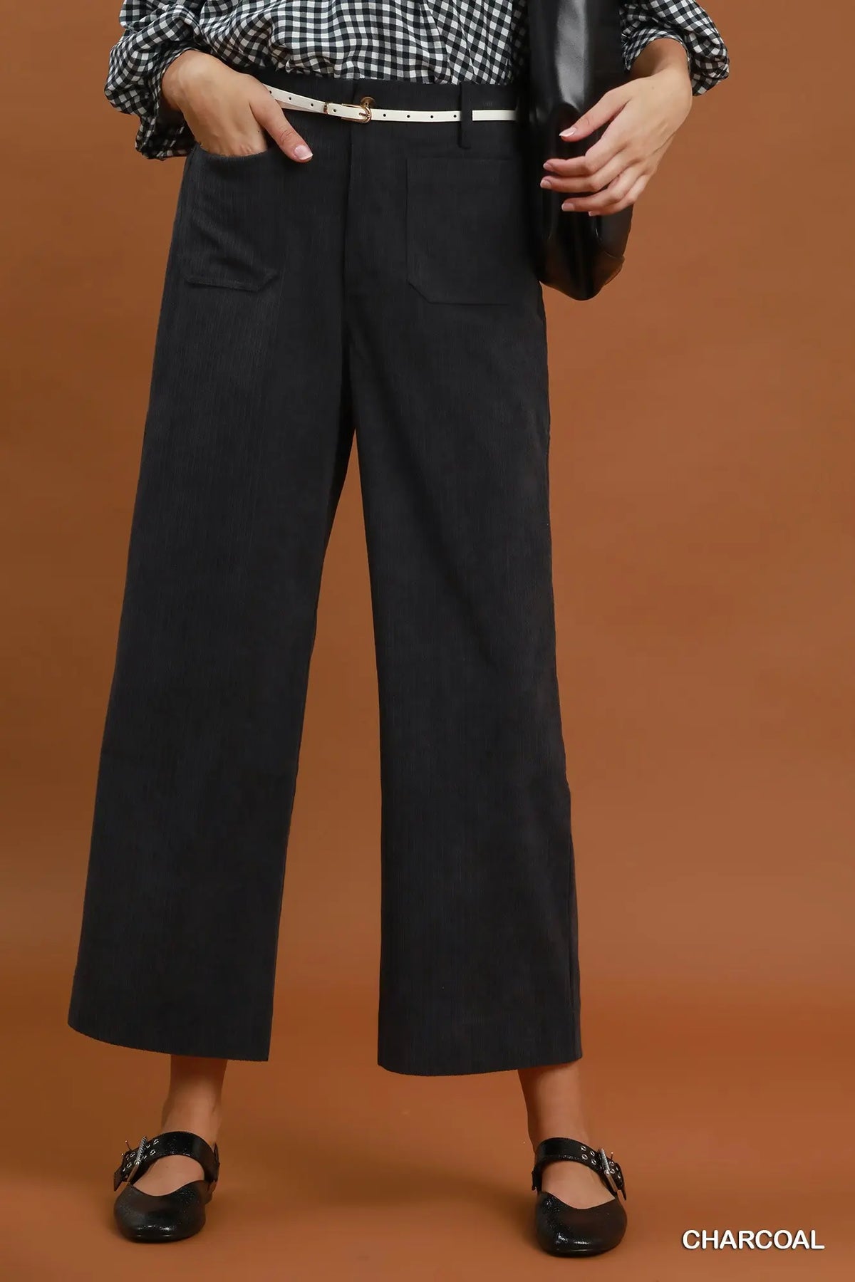 Corduroy Wide Leg Pants
