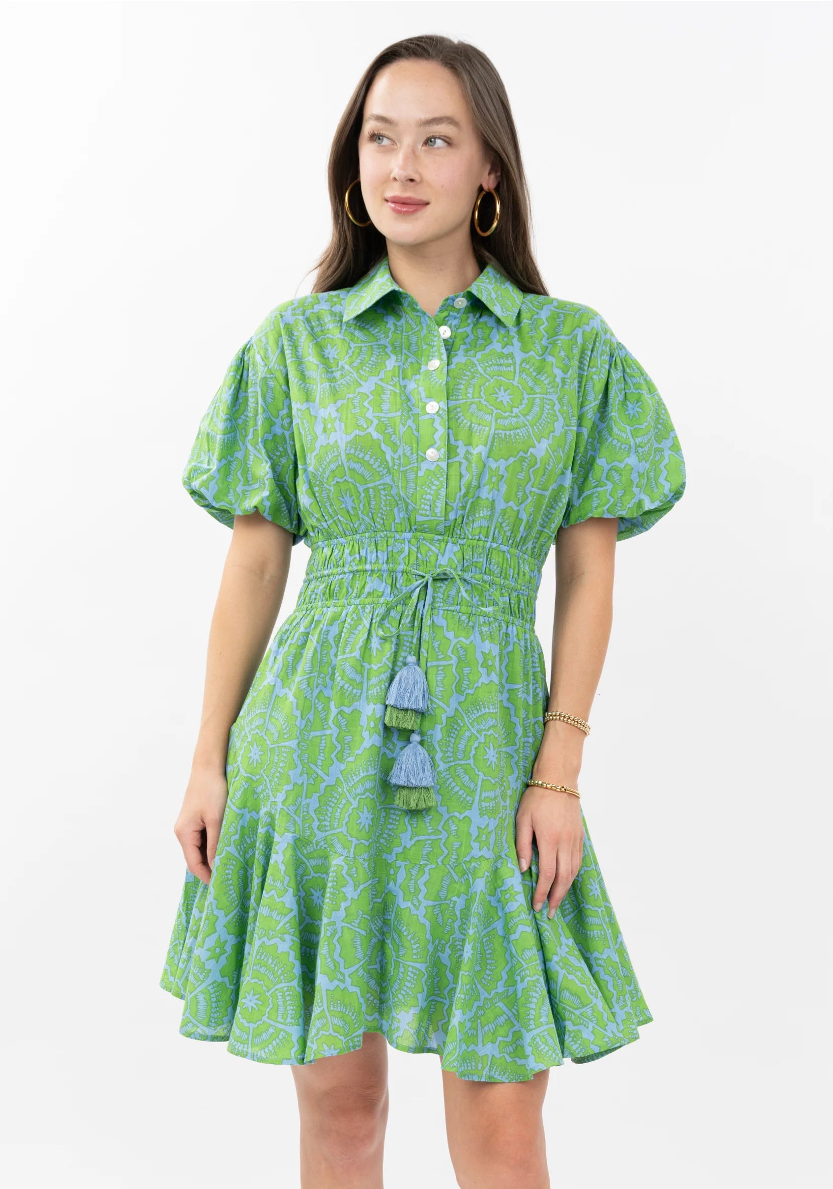 Ivy Jane Flounce Hem Shirt Dress