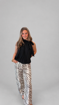 Black Classy On The Go Top