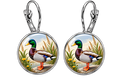 Silver Mallard Earrings