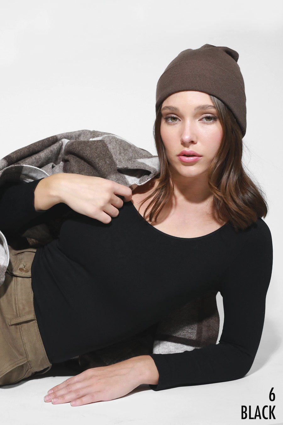 3/4 Sleeve Scoop Neck Top