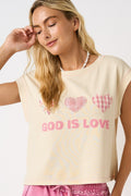 God Is Love Patchwork Tee