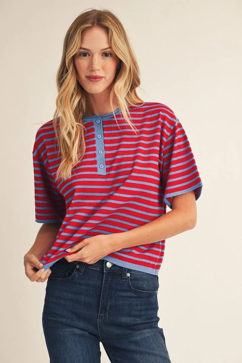 Stripe Henley