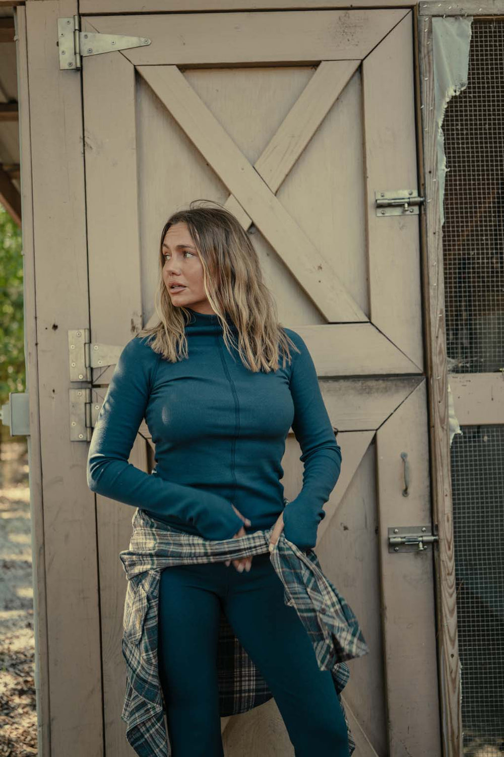 Tribe Kelley - Ribbed Mock Neck - Coastal Countryside