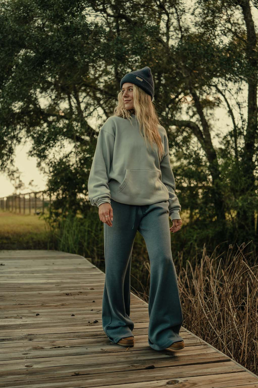 Tribe Kelley - Navy Flare Sweatpants