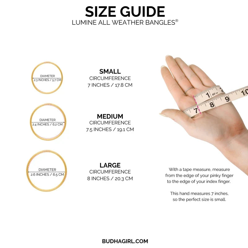 Budha Girl Lumine All Weather Bangles - Champagne