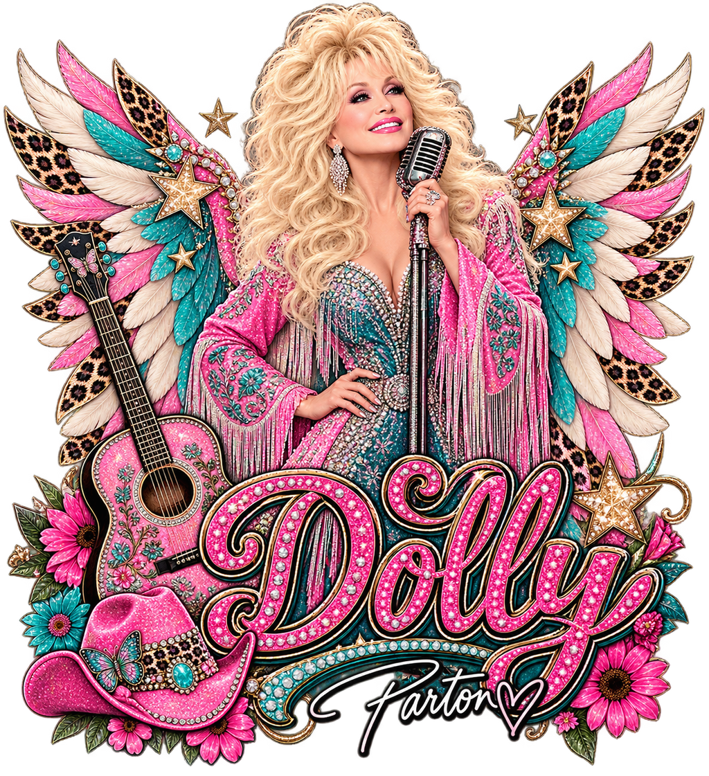 Dolly Parton Wings Custom Made Tee
