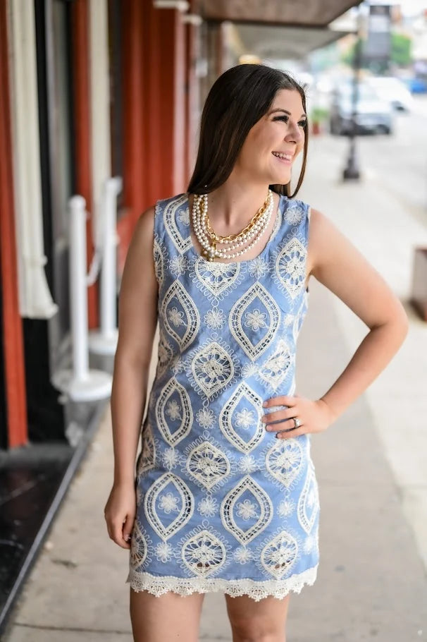 Soft Harbor Lace Dress