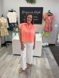Ivy Jane Maze Neon Orange Top