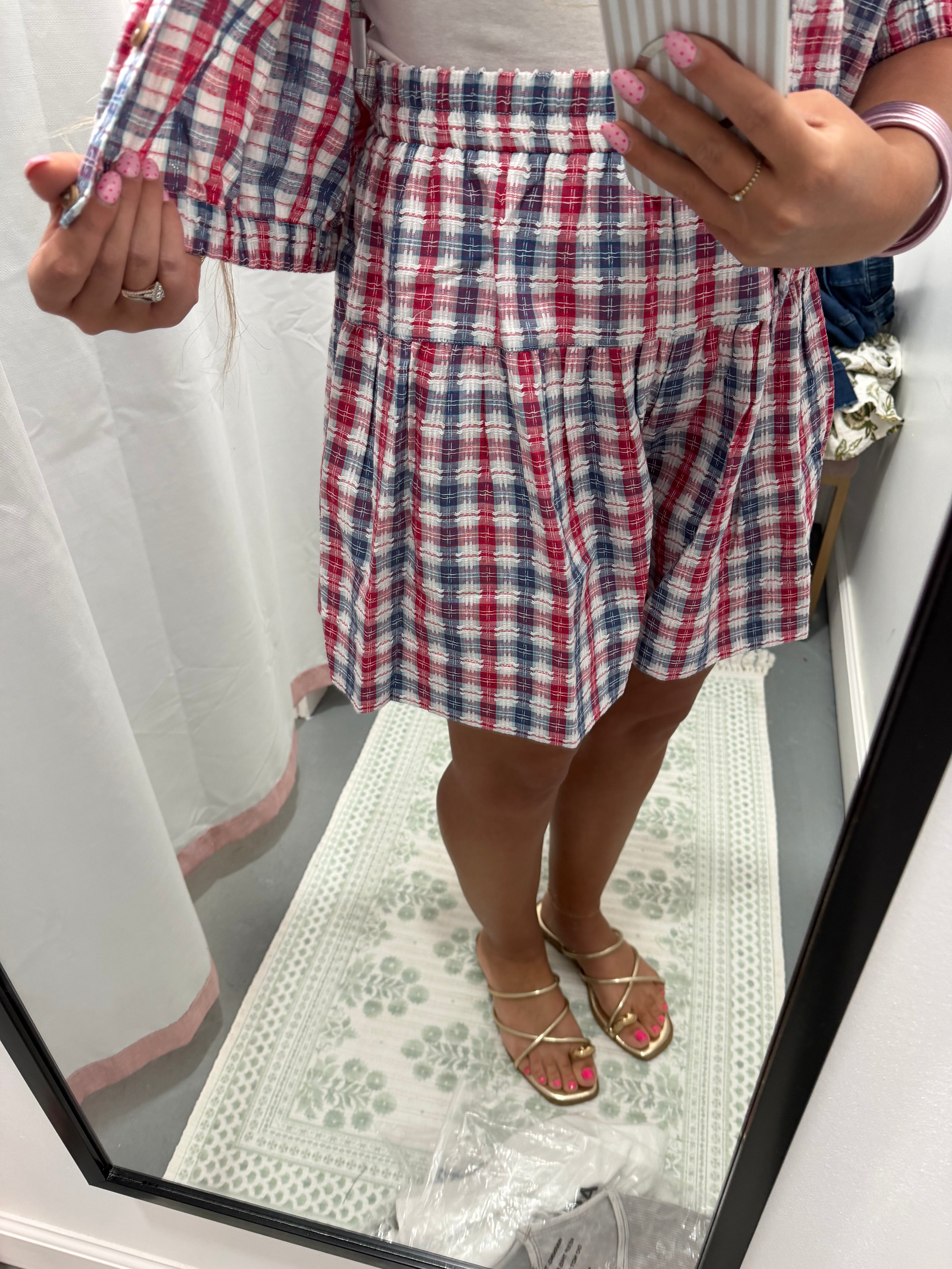 Ivy Jane plaid skort