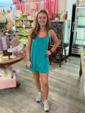 Zenana Romper Dress No Pocket - Teal