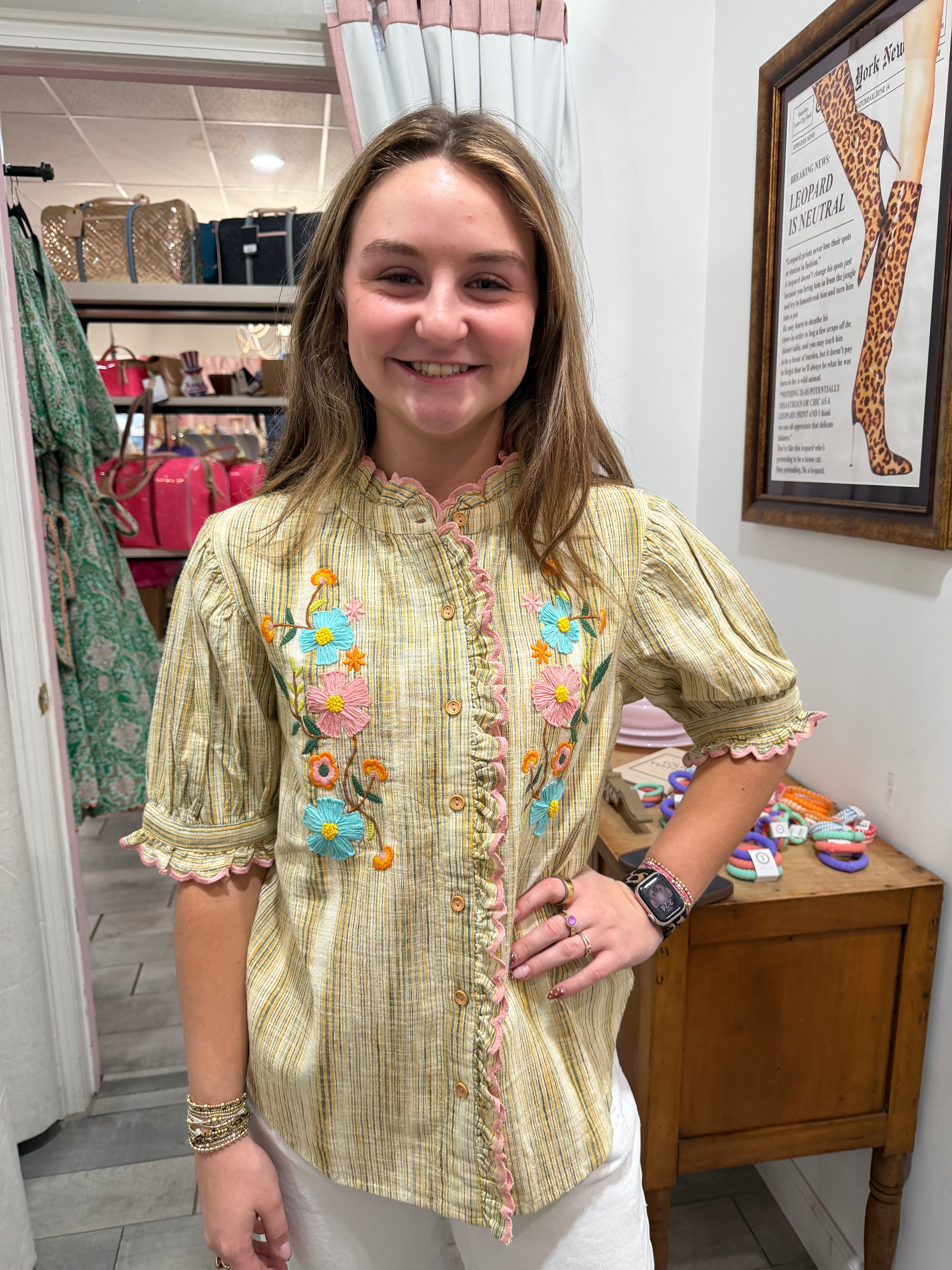 Ivy Jane Ribbon Embroidered Blouse