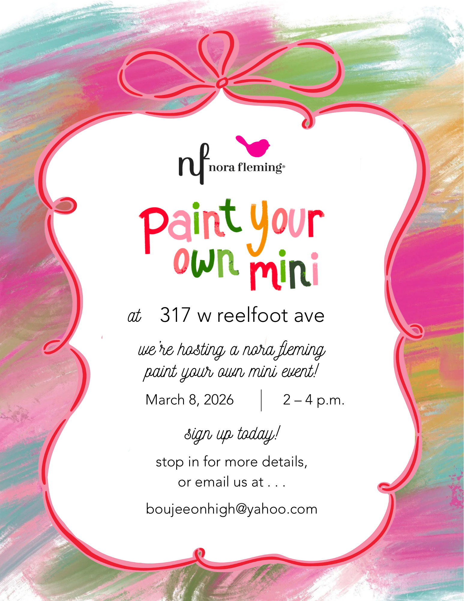 Nora Fleming paint your own “mini”