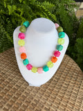 Multi Chunky Square Bead