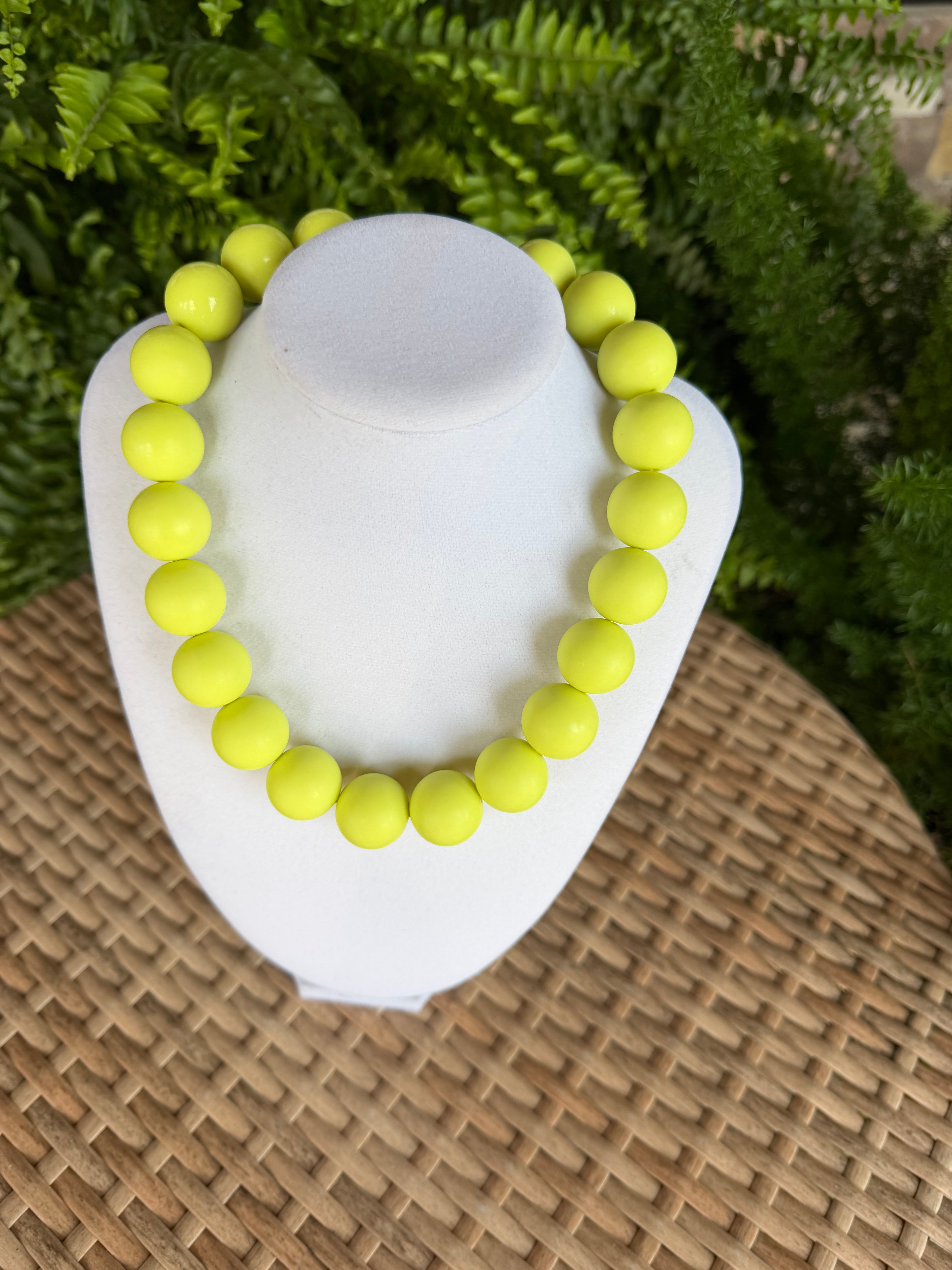 Lime Green Round Bead