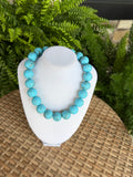 Blue Round Bead