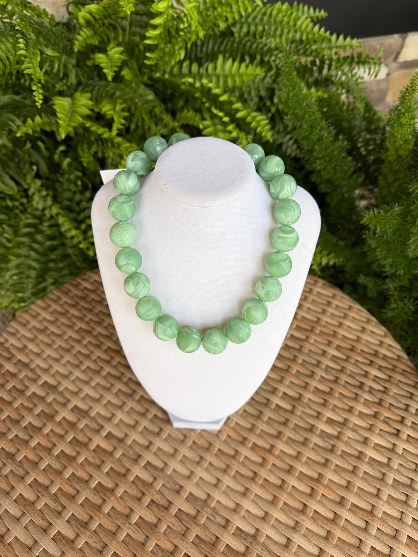 Sage Green Round Bead