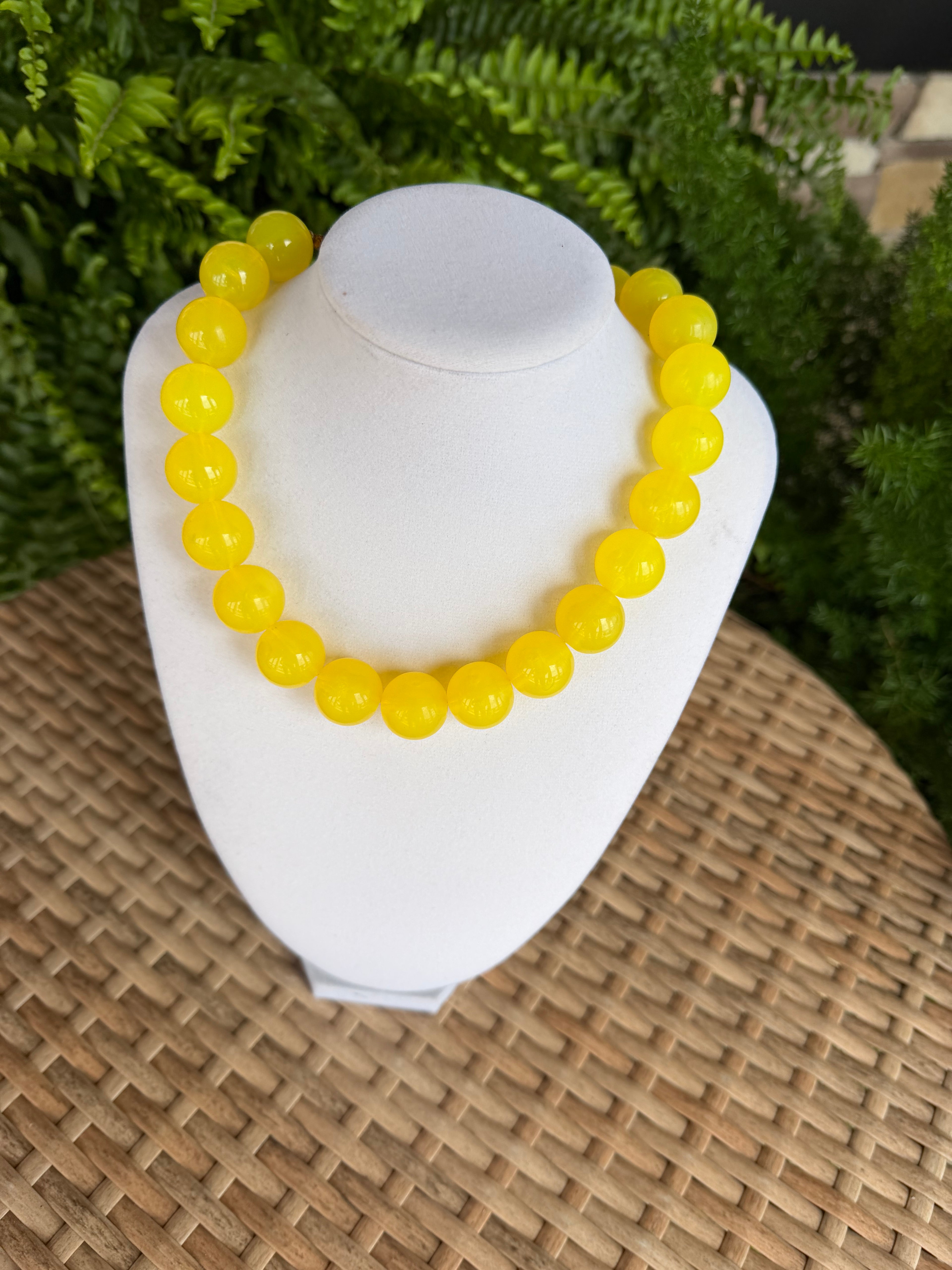 Yellow Round Bead